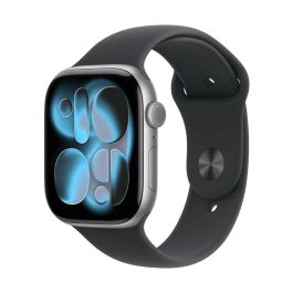 Apple Watch Series 11 GPS 42mm Gris espacial Correa Deportiva Negra (M/L) MEQX4QL/A Precio: 469.78999958. SKU: B12A6PA36D