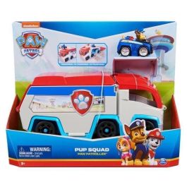 Spin Master 6071544 Vehículo Paw Patrol Pup Squad Patroller & Chase, Auto de Carreras Transformable con Rampa de Lanzamiento y Almacenamiento