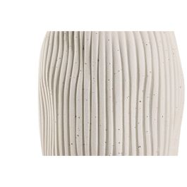 DKD Home Decor Lámpara Sobremesa Urban Cerámica y Poliéster Crudo 34 x 64 x 34 cm (Bombilla E27 Incluida)