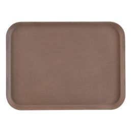 CAMBRO - 1622CT-138 - Bandeja CAMTREAD FIBRA DE VIDRIO rectangular con superficie ANTIDESLIZANTE/perfil alto - 40,5x56 cm - Marrón Precio: 76.4999994. SKU: B1BA46C65Q