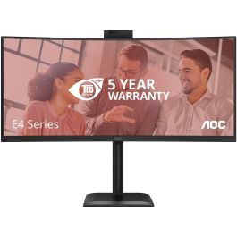 AOC CU34E4CV Monitor Curvo 34 Zoll WQHD 1440p 120 Hz USB-C Power Delivery 90W Negro