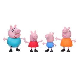 Peppa Pig, Peppa tiene una aventura, Peppa y su familia, pack de 4 figuritas, a partir de 3 años