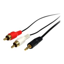 Cable Audio Jack (3,5 mm) a 2 RCA Startech MU3MMRCA Negro