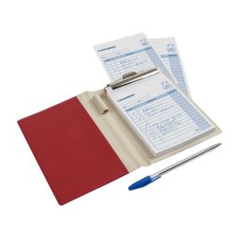 Carpeta Liderpapel Comandas Plastico Octavo Con Talonario Camarero Y Boligrafo