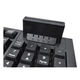 Unykach Teclado Kb918 USB Lector Dni Español Negro Membrana