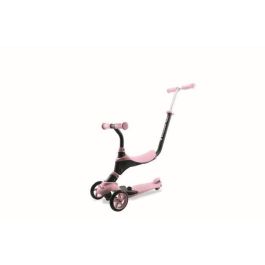 Mondo Scooter On and Go Scribble 5 en 1 plegable con 3 ruedas, manillar ajustable y freno trasero - Rosa