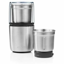 Princess 221040 Picadora y Molinillo 2 en 1 para alimentos, especias y café 200W 0.19L Acero Inoxidable