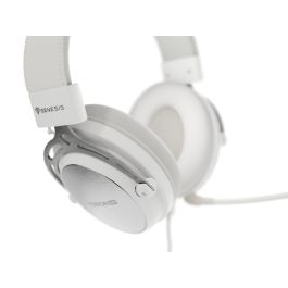 GENESIS Toron 301 Auriculares Gaming Alámbricos Diadema Blanco con Transductores 53mm y Micrófono Boom Desmontable Ultraligeros