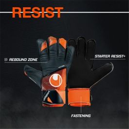 Guantes de Portero Uhlsport Starter Resist+ Fluo Negro Adultos Guantes de Portero Uhlsport Starter Resist+ Fluo Negro Adultos