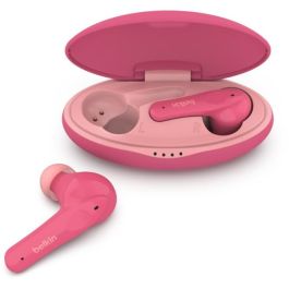 Belkin Soundform Nano Auriculares In-Ear Inalámbricos para Niños Rosa - Bluetooth 5.0, Resistente al Agua IPX5, 24h Batería