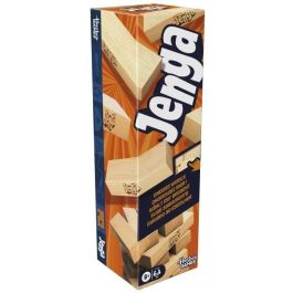 Hasbro Games G1499 Juego Jenga Clásico de Torre de Bloques. Habilidad y Estrategia para +6 años, con App Gratuita Español/Portugués