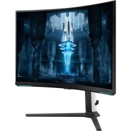 Samsung LS32BG850NPX Monitor Gaming 32 Pulgadas, 4K UHD, Mini-LED, Quantum HDR 2000, 240Hz, 1ms, Curvo 1000R, Freesync Premium Pro, G-Sync Compatible, Blanco