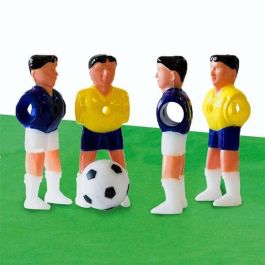 Ociotrends Set 22 Jugadores de Fútbol Piernas Abiertas Brasil vs Francia - Material ABS, Edad +8 años, Requiere Montaje