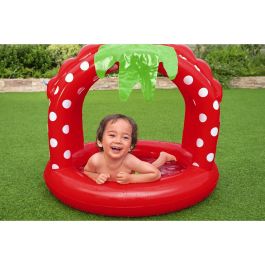 Bestway Piscina Hinchable Infantil con Techo Suelo Acolchado 91x91x91 cm +2 Años Jardin 52387