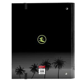 Carpeta de anillas Safta Surf A4 Negro (27 x 32 x 3.5 cm)
