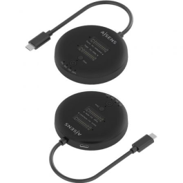Aisens ASDS-2M2N05-BK Docking Doble Bahía M.2 NVMe USB 3.2 Gen2x2 20Gbps para Clonar SSDs y Backup