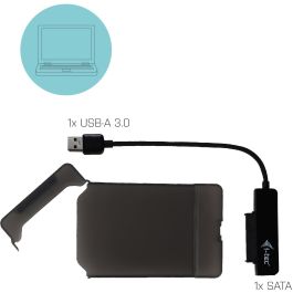 I-Tec MySafe USB 3.0 Easy 2.5" External Case – Black, Carcasa de disco duro/SSD, 2.5", SATA, Serial ATA II, Serial ATA III, 5 Gbit/s, Conexión USB