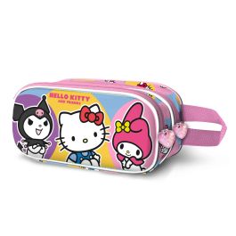 Hello Kitty Estuche Portatodo Escolar 3D Doble Compartimento con Cremallera y Forro Interior Rosa 8x22x10 cm Precio: 10.69000031. SKU: B177Z6CCSH