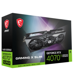 MSI GAMING GeForce RTX 4070 Ti SUPER 16G X SLIM NVIDIA 16 GB GDDR6X