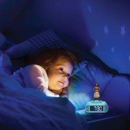 Lexibook Reloj Despertador Luz Nocturna 3D Vaiana Moana Disney con Pantalla LCD Retroiluminada