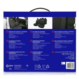 Sparco SPCS442BK Juego Completo Fundas Asiento Coche Sport Negras Universal 5 Cabezales Cremalleras Asientos Traseros Lavables Sparco SPCS442BK Juego Completo Fundas Asiento Coche Sport Negras Universal 5 Cabezales Cremalleras Asientos Traseros Lavables