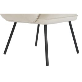 DKD Home Decor Butaca Beige Negro 60 x 83 x 65 cm (2 Unidades)