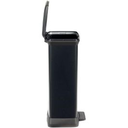 CURVER Papelera Rectangular Decobin - 50 L - Negro Carbón CURVER Papelera Rectangular Decobin - 50 L - Negro Carbón