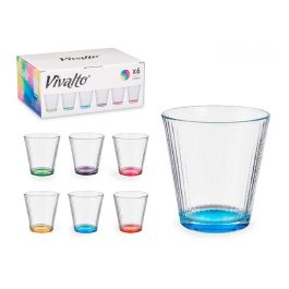 Vaso Vidrio Rayas Transp Color 310 Ml Vivalto 9CM (36 Unidades) Precio: 39.49999988. SKU: B1E632RT2G