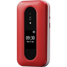 Doro L30 Teléfono Móvil Concha 4G con Pantalla 2.8" y Cámara 2MP, SIM Única, Batería 1150 mAh, Rojo/Blanco