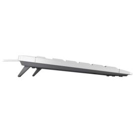 CHERRY TAS STREAM KEYBOARD TKL Corded EU-Layout grau