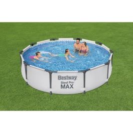 BESTWAY Steel Pro Max Tubular Piscina Sobre Suelo 305x76 cm 1249 L/H Depuradora de Cartucho BESTWAY Steel Pro Max Tubular Piscina Sobre Suelo 305x76 cm 1249 L/H Depuradora de Cartucho