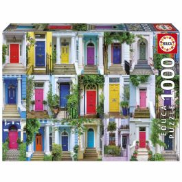 Educa AAAQE72410 Puzzle Puertas de Notting Hill 1000 piezas, temática Arquitectura, 68 x 48 cm
