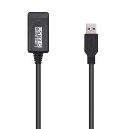 AISENS - CABLE USB 3.0 PROLONGADOR CON AMPLIFICADOR, TIPO A/M-A/H, NEGRO, 5.0M AISENS - CABLE USB 3.0 PROLONGADOR CON AMPLIFICADOR, TIPO A/M-A/H, NEGRO, 5.0M