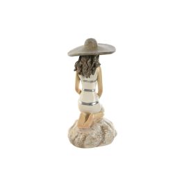 Figura Mediterraneo DKD Home Decor Blanco Beige 8.5 x 20 x 12 cm (2 Unidades)