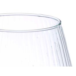 Jarrón de Vidrio Reciclado Rayado 25 cm - Giftdecor (3 Unidades) Jarrón de Vidrio Reciclado Rayado 25 cm - Giftdecor (3 Unidades)