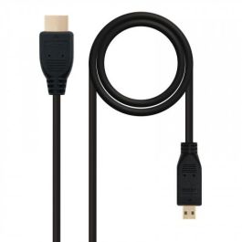 Nanocable Cable HDMI a Micro HDMI 1.4, 0.8m, Conectores Chapados en Oro, Negro, Referencia: 10.15.3501 Precio: 9.5000004. SKU: S0224240