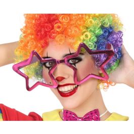 Gafas Estrellas Fucsia XXL Mujer Adulto para Carnaval y Fiestas Precio: 1.68999974. SKU: S1131412