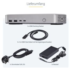 StarTech USB4 DOCKING STATION DUAL 4K - USB-C 40Gbps, Doble HDMI 4K 60Hz, 100W PD, 6x USB