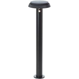 Brilliant BRI4004353437847 Poste de Exterior ALVERO LED Solar 4W con Detector Movimiento, Metal y Plástico Negro