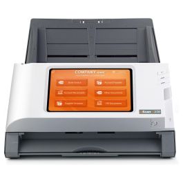 Plustek A350 Enterprise Scanner Documentos A3, 600x600 DPI, Escaneo Dúplex, Pantalla Táctil 7"