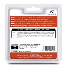 Mini TOR9951 Antirrobo 14x125 L28 17-19 4 Tornillos Black Chrome para Mini X5, X6, Serie 7