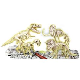 Clementoni Archéo Ludic: Excavación de Fósiles de Dinosaurios (T-Rex, Triceratops) y Mamut - Kit de Ciencia y Juego Paleontológico Clementoni Archéo Ludic: Excavación de Fósiles de Dinosaurios (T-Rex, Triceratops) y Mamut - Kit de Ciencia y Juego Paleontológico