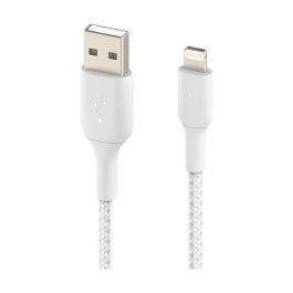 Belkin CAA002BT2MWH Cable de datos y carga Lightning a USB A, MFi, 2m, Blanco