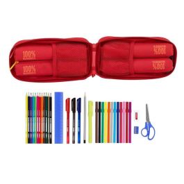 Plumier Mochila Real Madrid C.F. Rojo 12 x 23 x 5 cm (33 Piezas) Plumier Mochila Real Madrid C.F. Rojo 12 x 23 x 5 cm (33 Piezas)