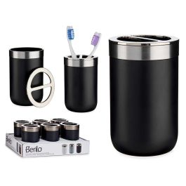 Portacepillos Plateado Negro Berilo 7X11CM (12 Unidades) Precio: 25.5899996. SKU: B14CKW5QHF
