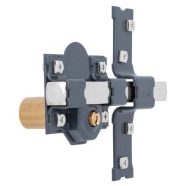 Fac Cerrojo tradicional de sobreponer con cilindro 201-l/80, placa 80mm, barra 18mm, 3 llaves serreta, pintado gris oscuro F01189
