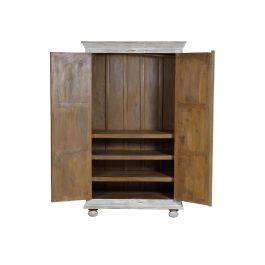 Giner y Colomer Armario Madera de Mango Blanco Envejecido 200 cm