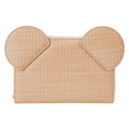 Loungefly Cartera Mickey Disney Piel Vegana 15x10cm con Cremallera y Ranuras para Tarjetas