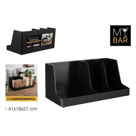 My Bar Organizador de Servilletas, Tapas y Vasos con 3 Secciones - 41 cm (Ancho) x 21 cm (Largo) x 19 cm (Alto) (6 Unidades) Precio: 54.68999987. SKU: B1CVLCRJ9N