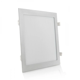 Panel LED 25W 2500Lm 4200K Cuadrado Plata 40.000H HO-RDP-25W-MP-W